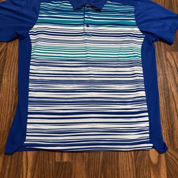 Oakley * Men’s Hydrolix Blue Striped Golf Polo Regular Fit * Size XL - Picture 9 of 11